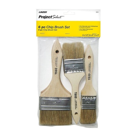 Linzer Linzer Project Select Assorted in. Flat Chip Brush A1506